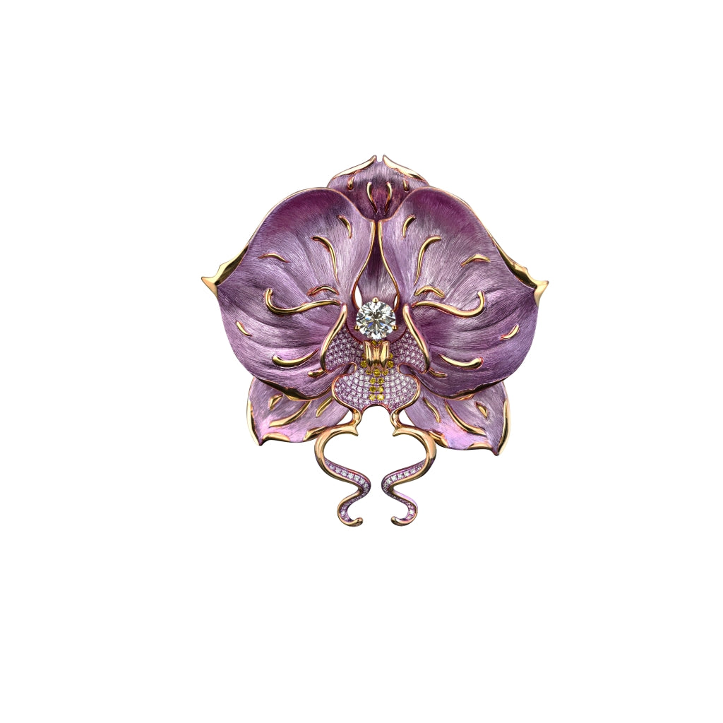 The Pink Orchid from The Lunar Brooch